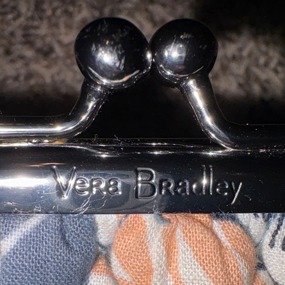 Vera Bradley Kiss Lock Coin Purse in the "Palm Floral" - Picture 3 of 4